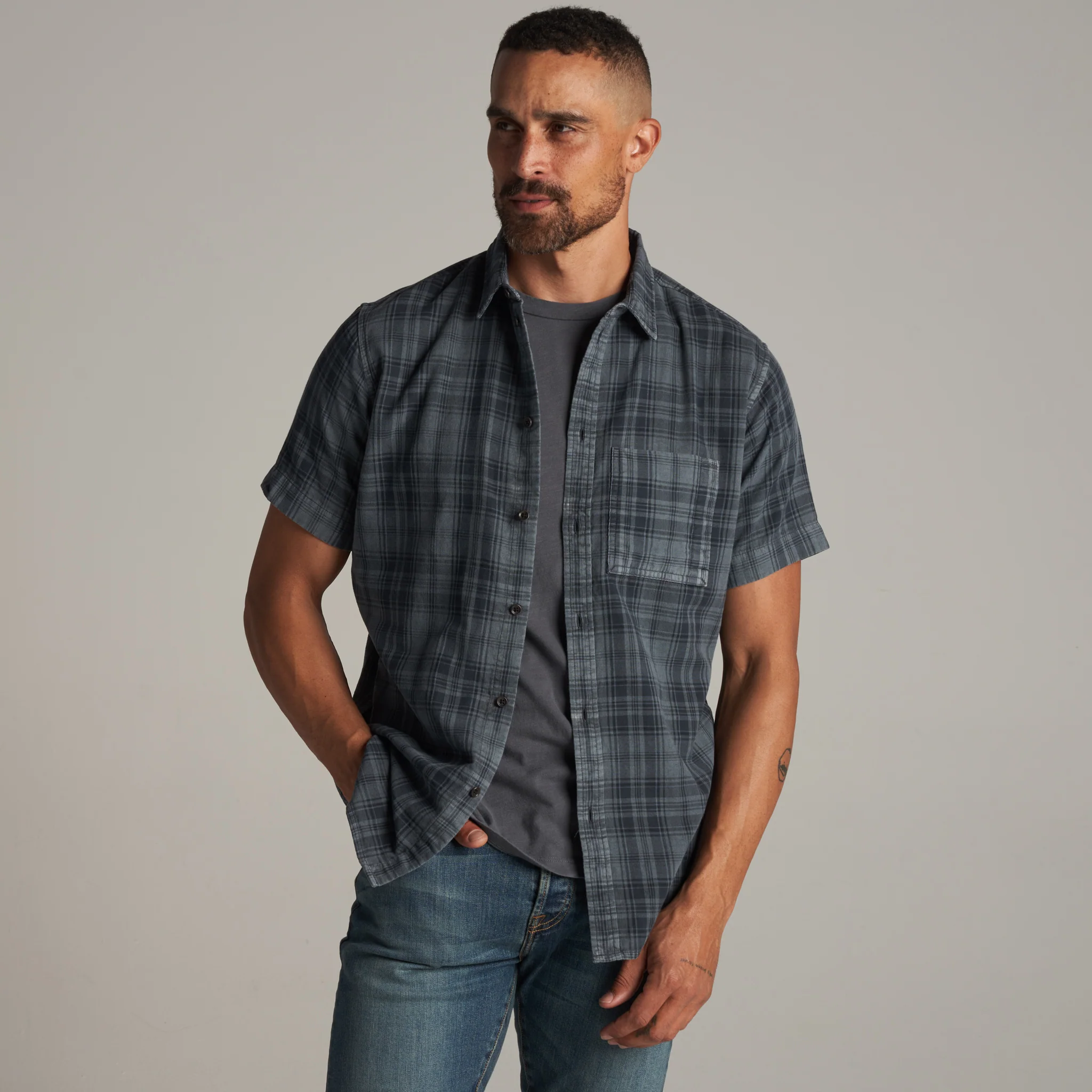 Bray Short Sleeve Plaid Shirt - Image 7